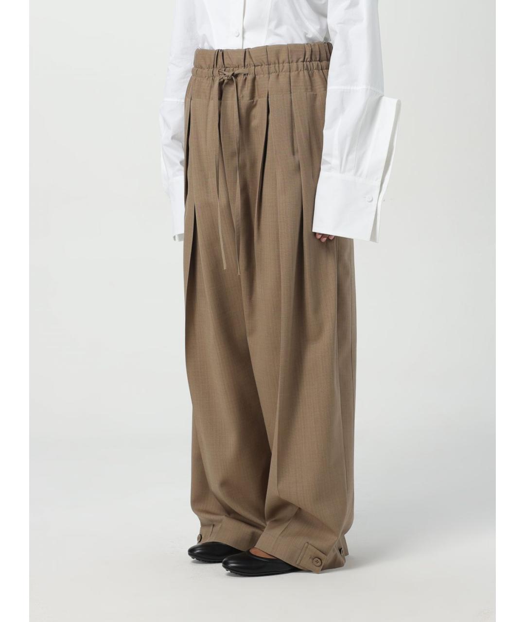 JIL SANDER Серые брюки широкие, фото 2