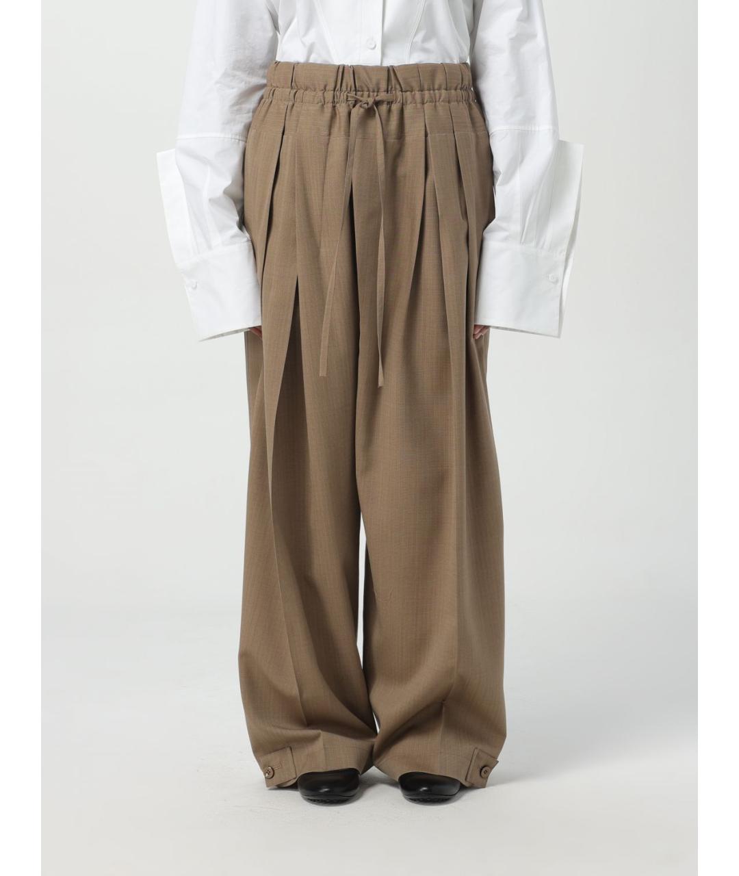 JIL SANDER Серые брюки широкие, фото 6