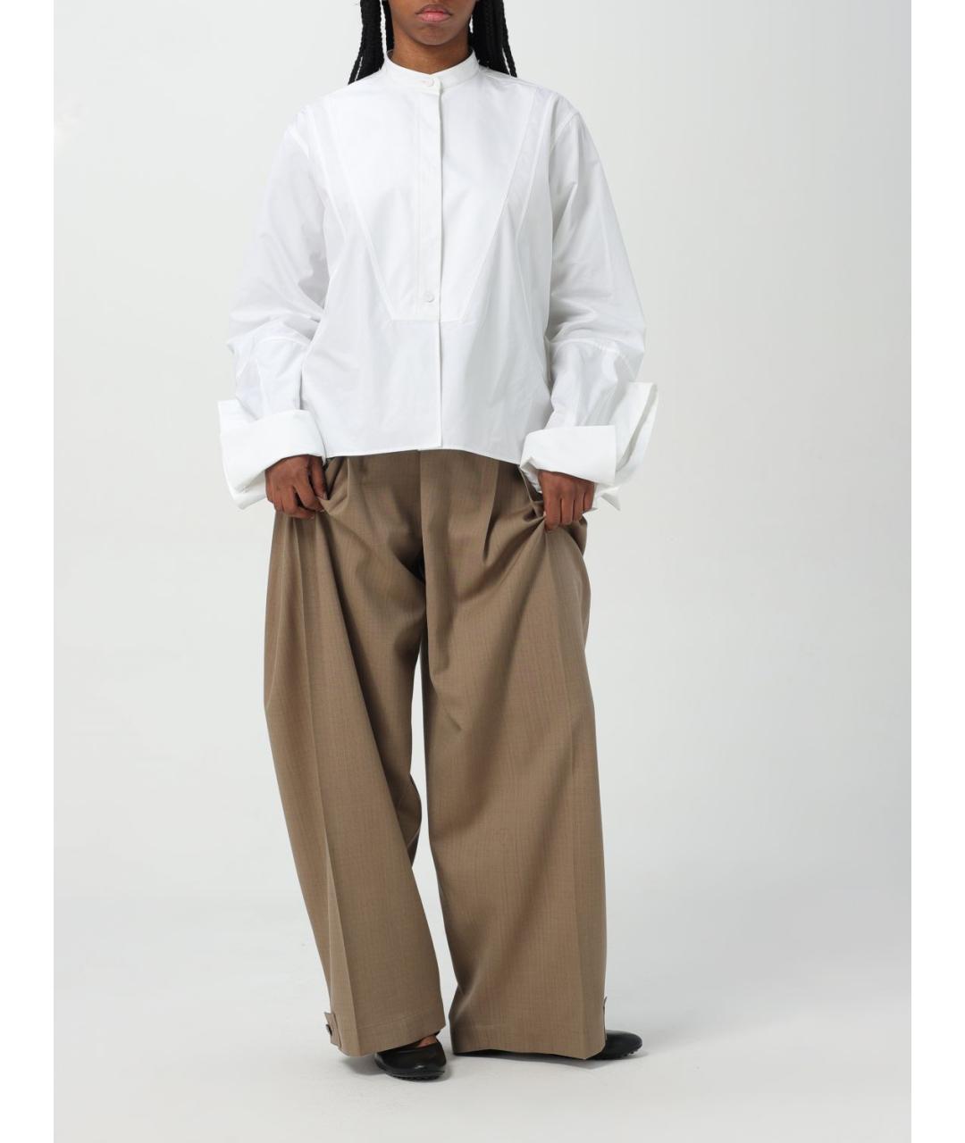 JIL SANDER Серые брюки широкие, фото 4