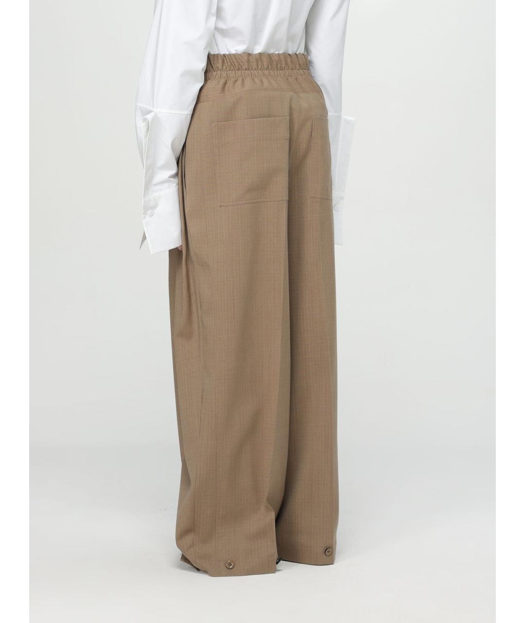 JIL SANDER Серые брюки широкие, фото 3