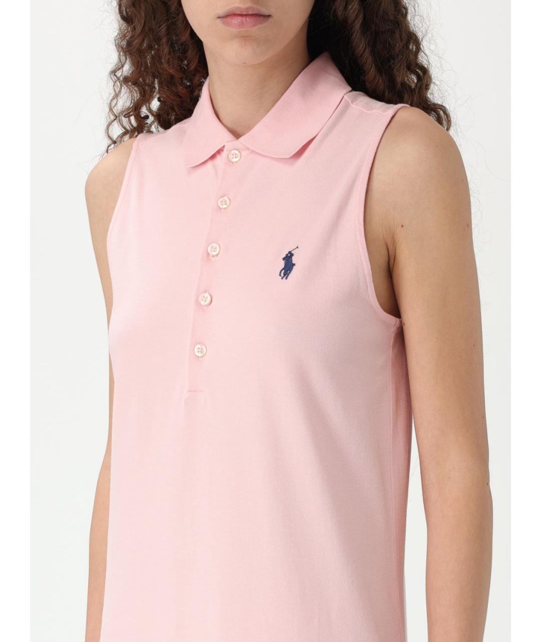 POLO RALPH LAUREN Розовое платье, фото 4