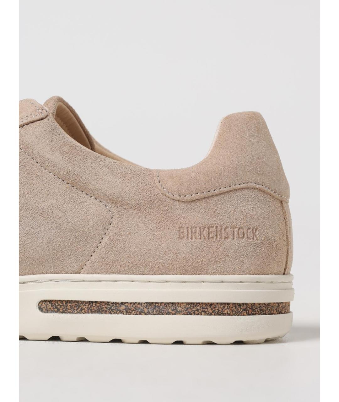 BIRKENSTOCK Бежевые нубуковые низкие кроссовки / кеды, фото 4