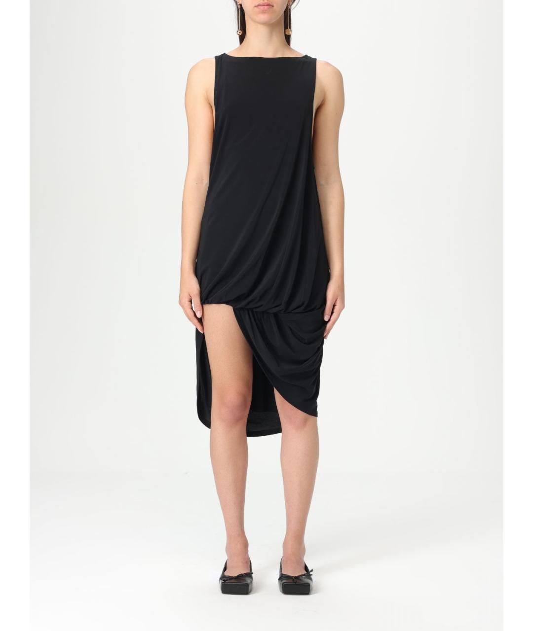 JACQUEMUS Черное вискозное платье, фото 2