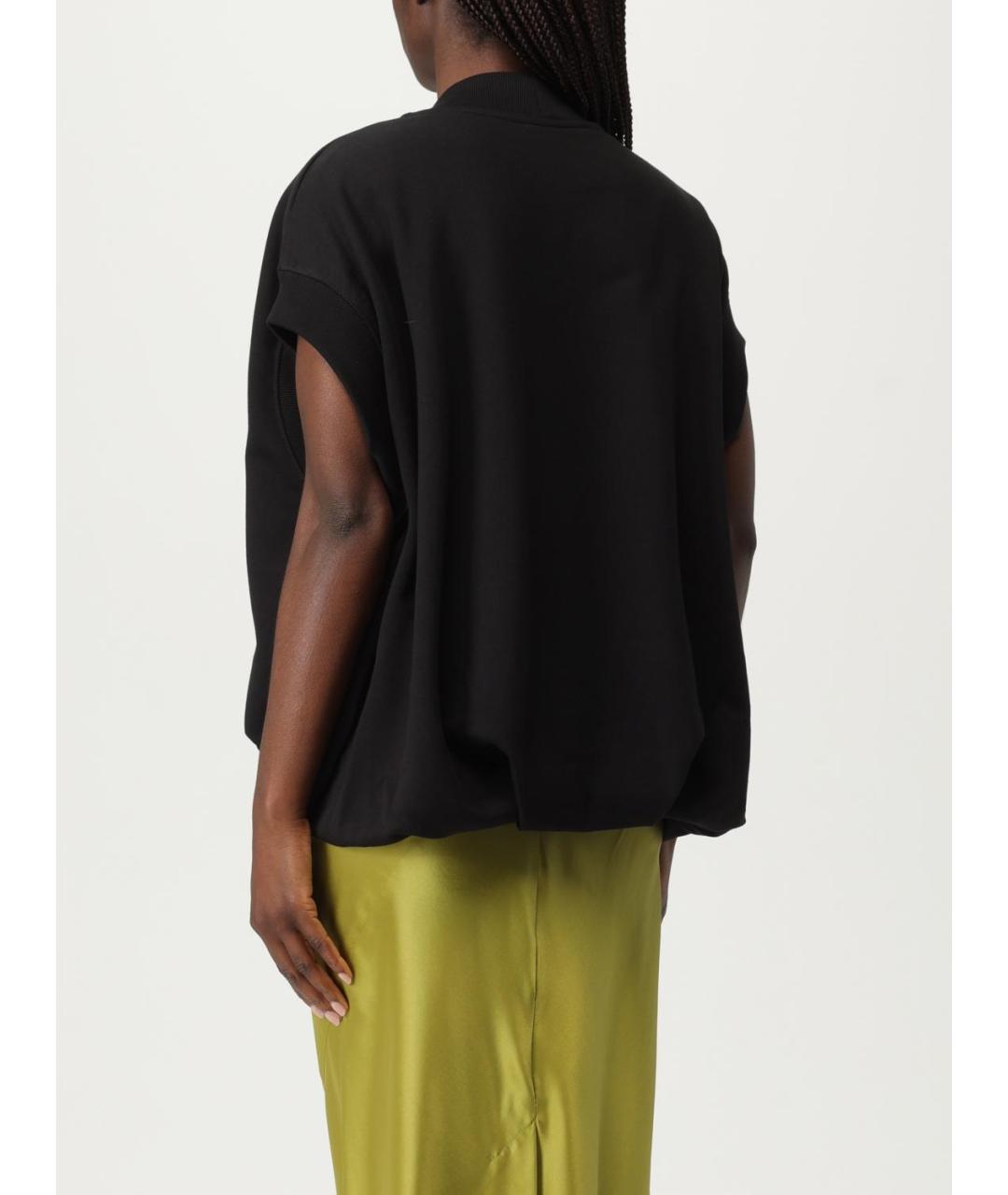 DRIES VAN NOTEN Черная хлопковая майка, фото 4