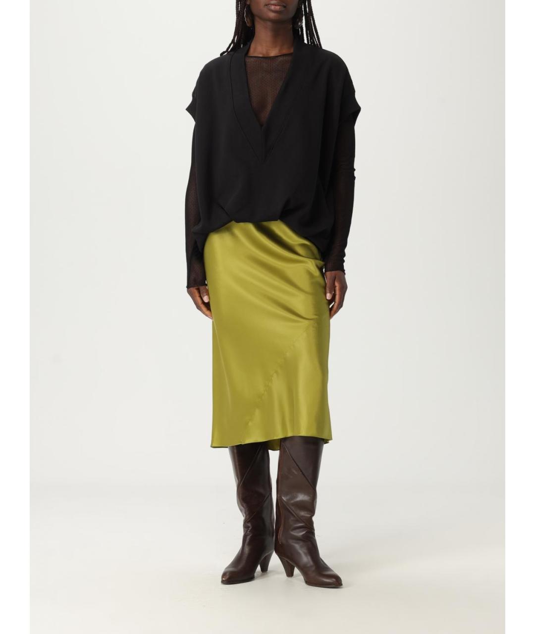 DRIES VAN NOTEN Черная хлопковая майка, фото 3