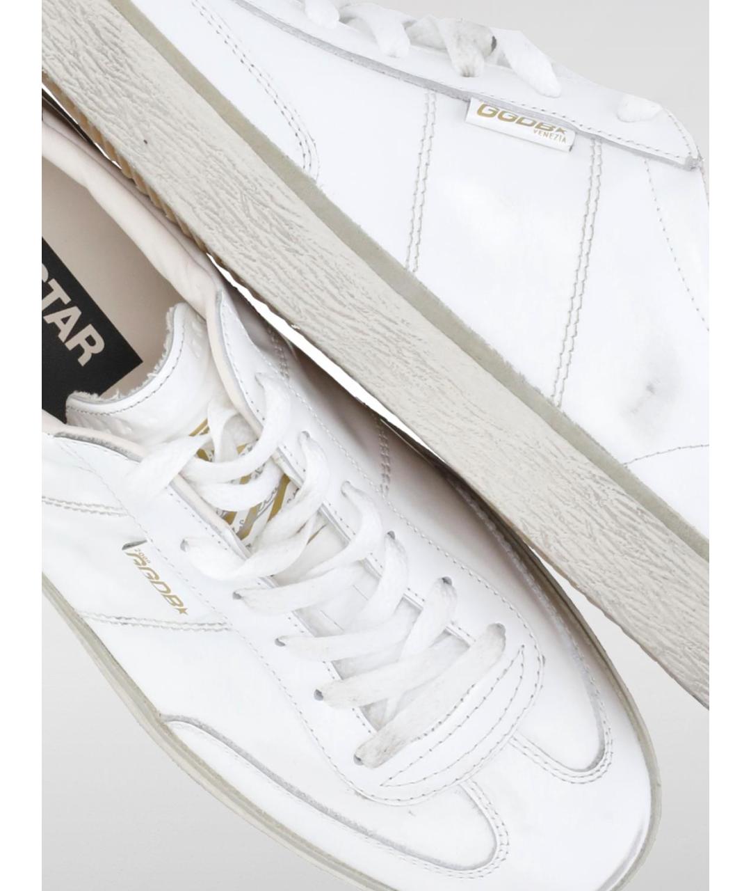 GOLDEN GOOSE DELUXE BRAND Белые кожаные кеды, фото 4