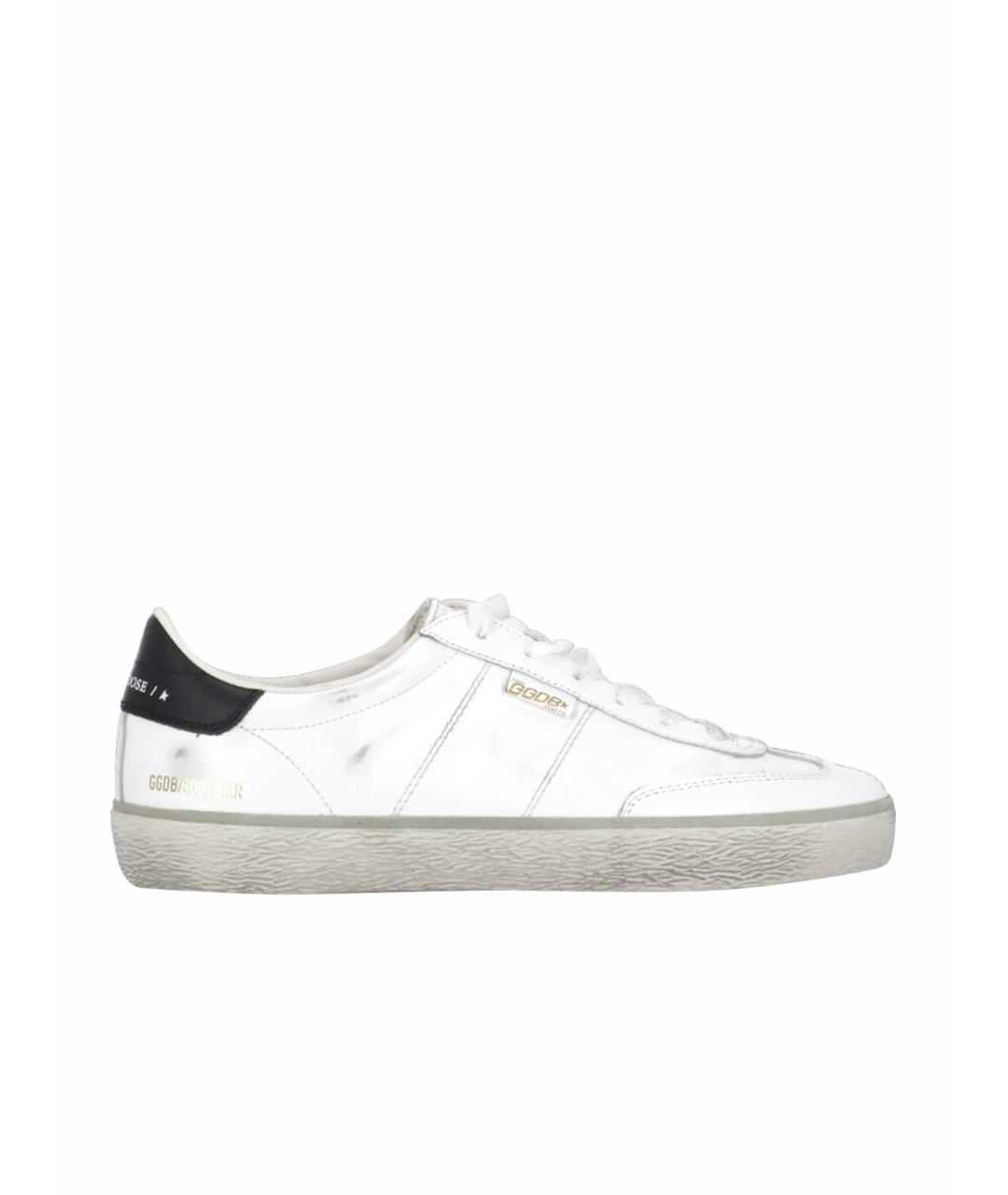 GOLDEN GOOSE DELUXE BRAND Белые кожаные кеды, фото 1