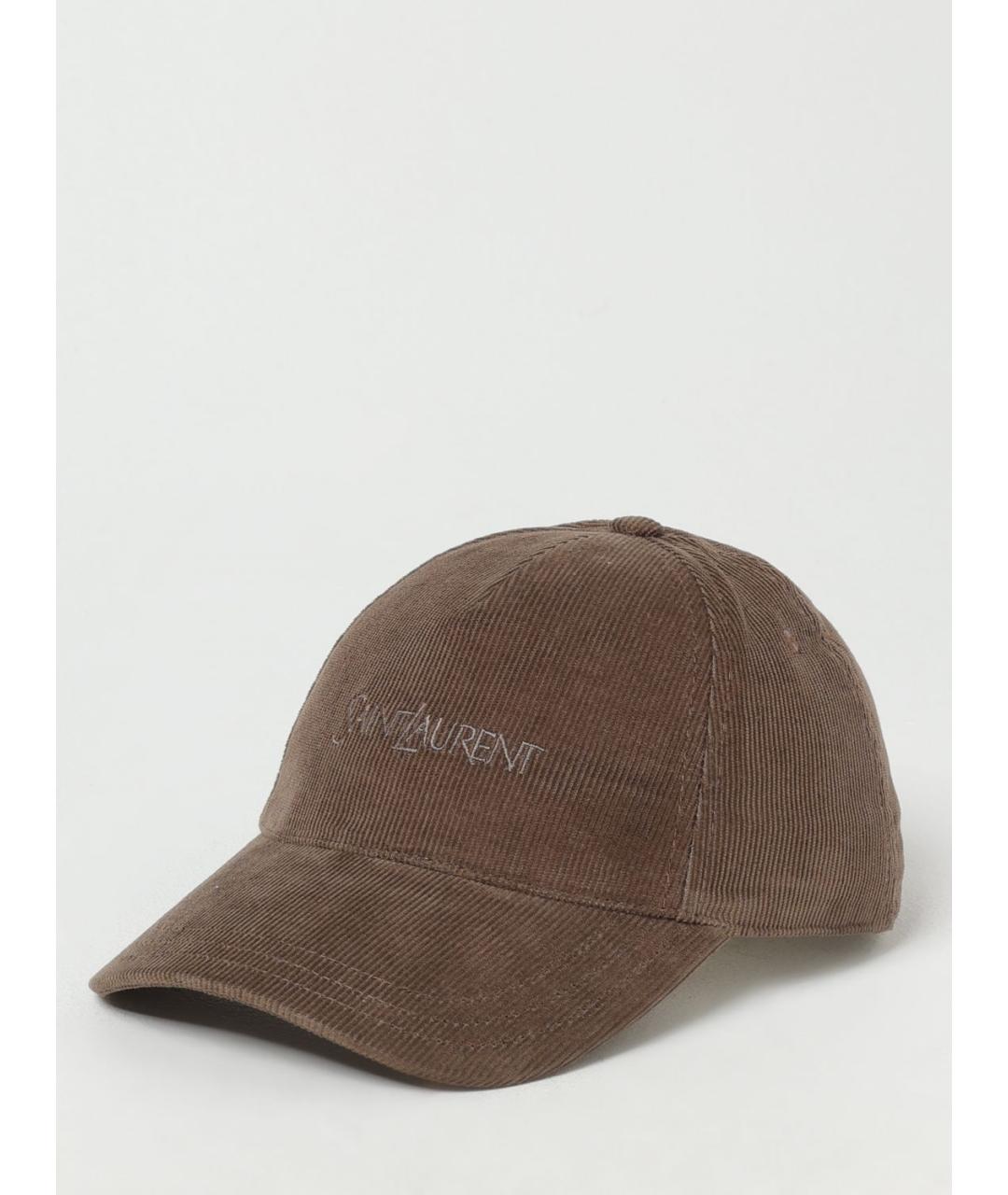 SAINT LAURENT Коричневая кепка, фото 4