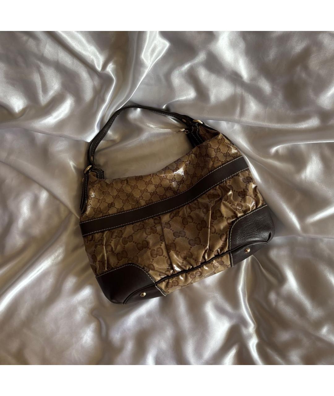 GUCCI Коричневая сумка с короткими ручками, фото 2