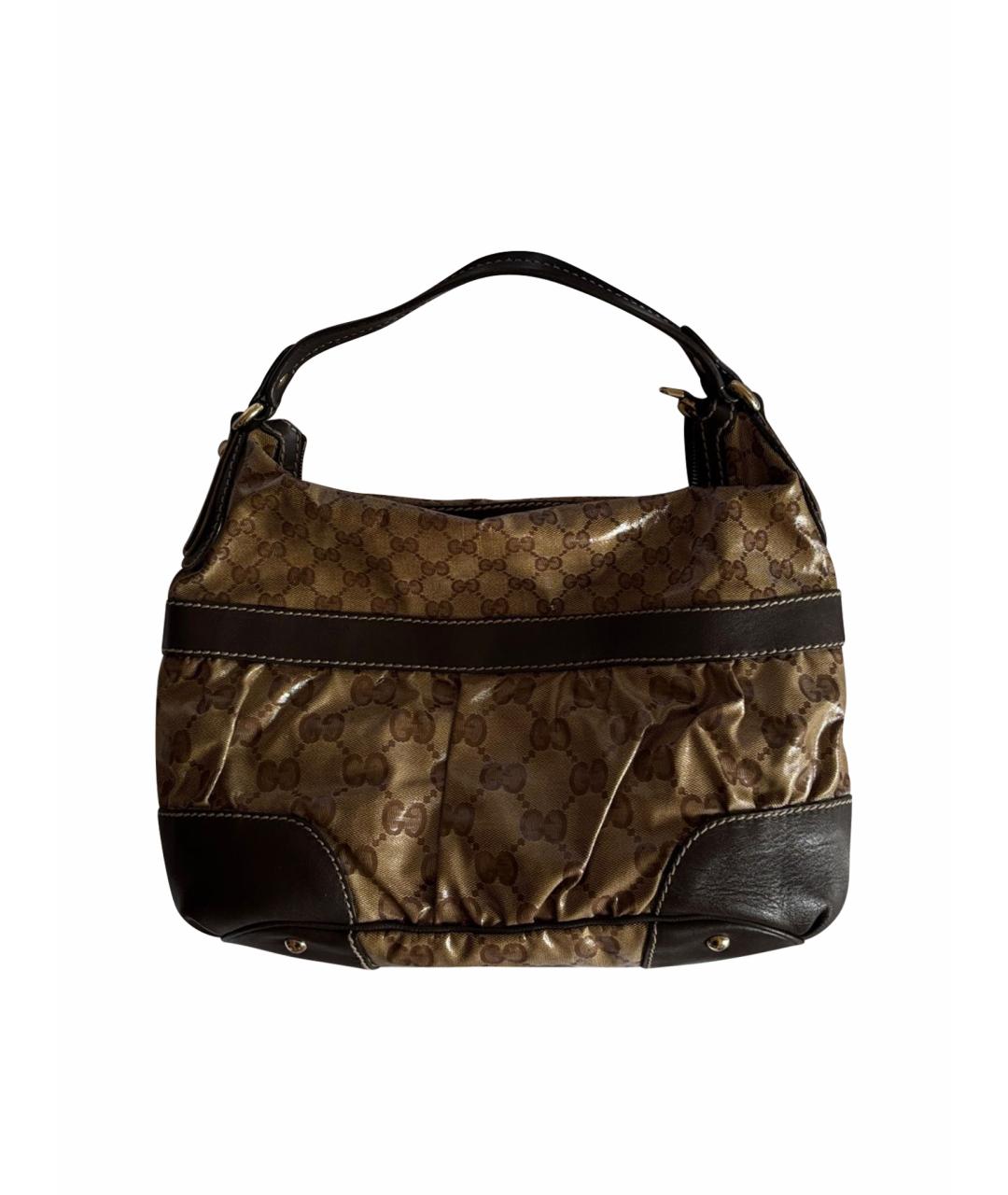 GUCCI Коричневая сумка с короткими ручками, фото 1