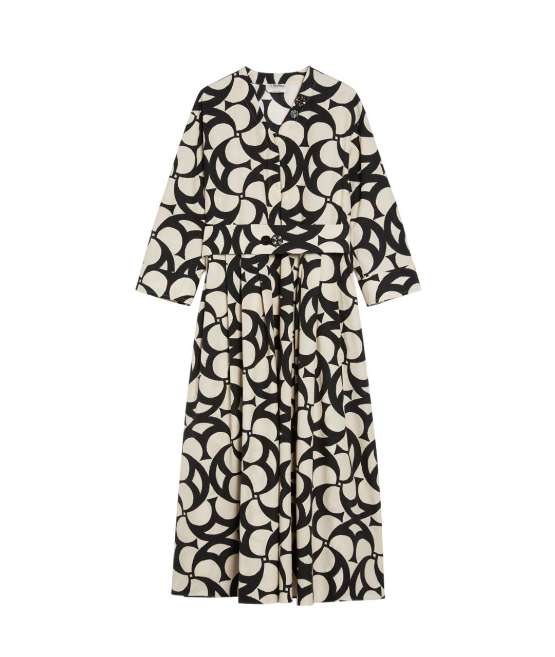 'S MAX MARA Мульти хлопковое повседневное платье, фото 1