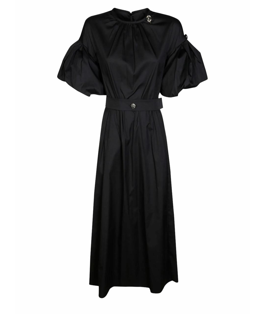 'S MAX MARA Черное хлопковое повседневное платье, фото 1