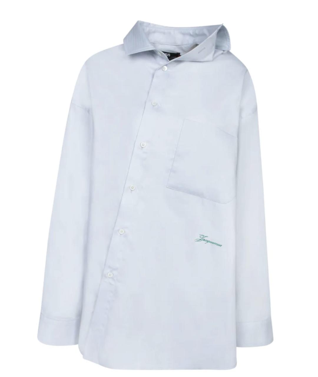 JACQUEMUS Голубая хлопковая рубашка, фото 1