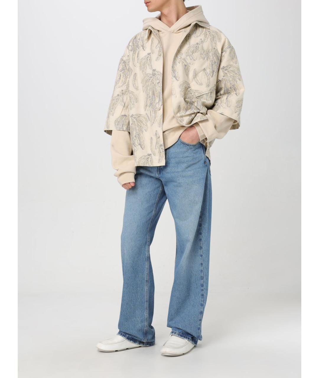 JACQUEMUS Бежевая кэжуал рубашка, фото 3