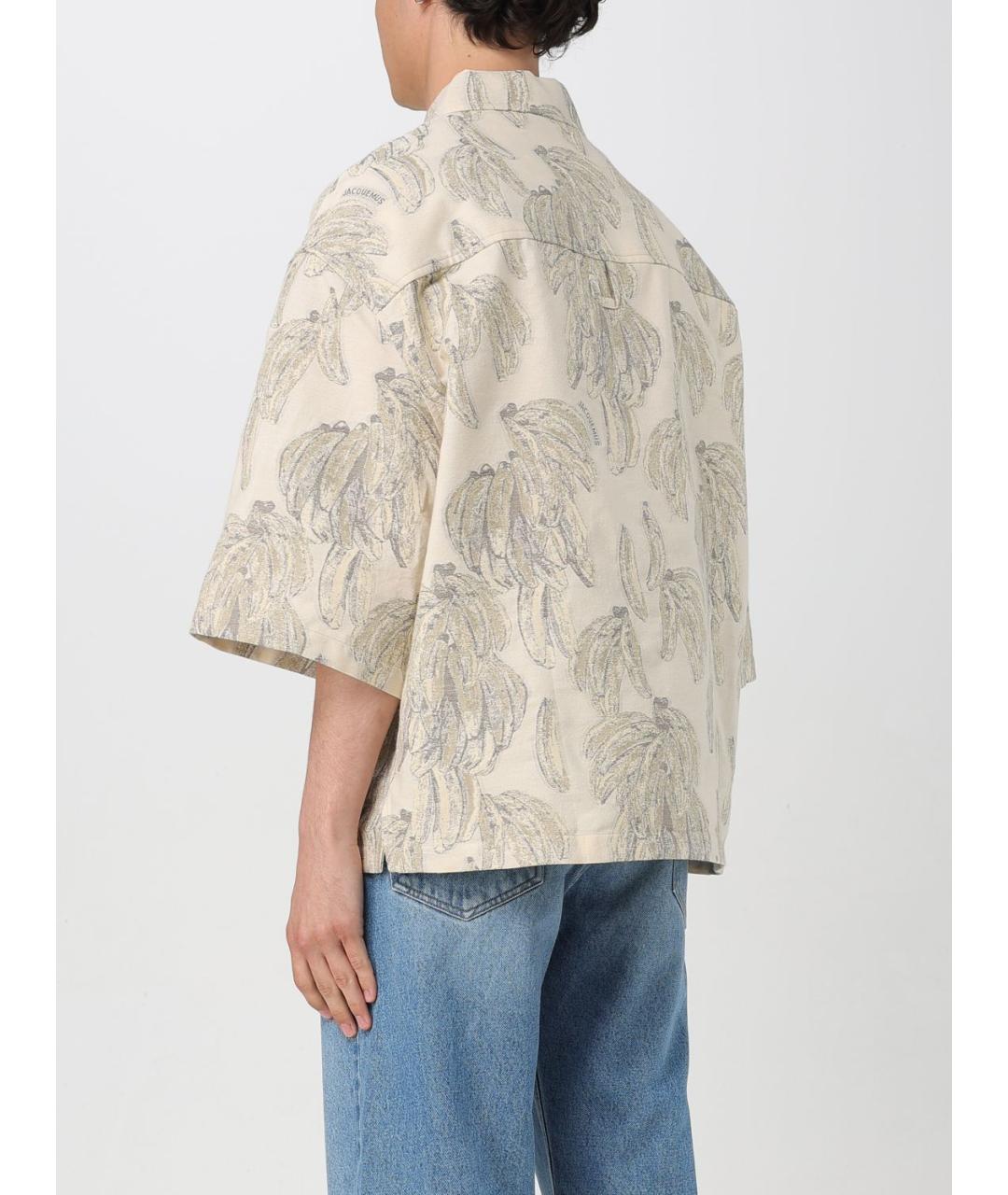 JACQUEMUS Бежевая кэжуал рубашка, фото 4