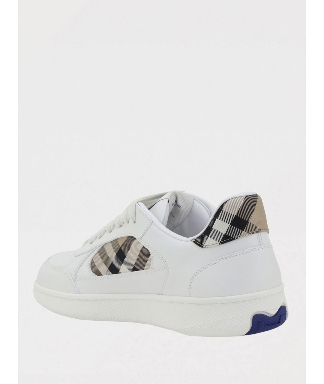 BURBERRY Белые низкие кроссовки / кеды, фото 3