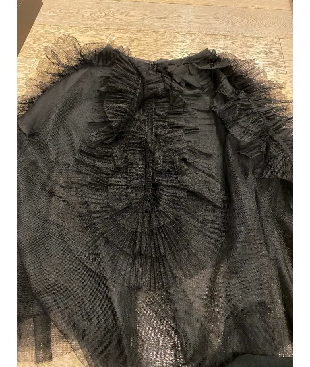 ROCHAS Черная кружевная юбка миди, фото 4