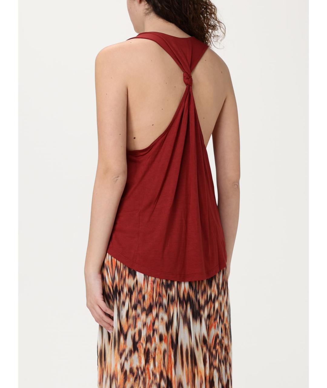 ISABEL MARANT Бордовая майка, фото 3