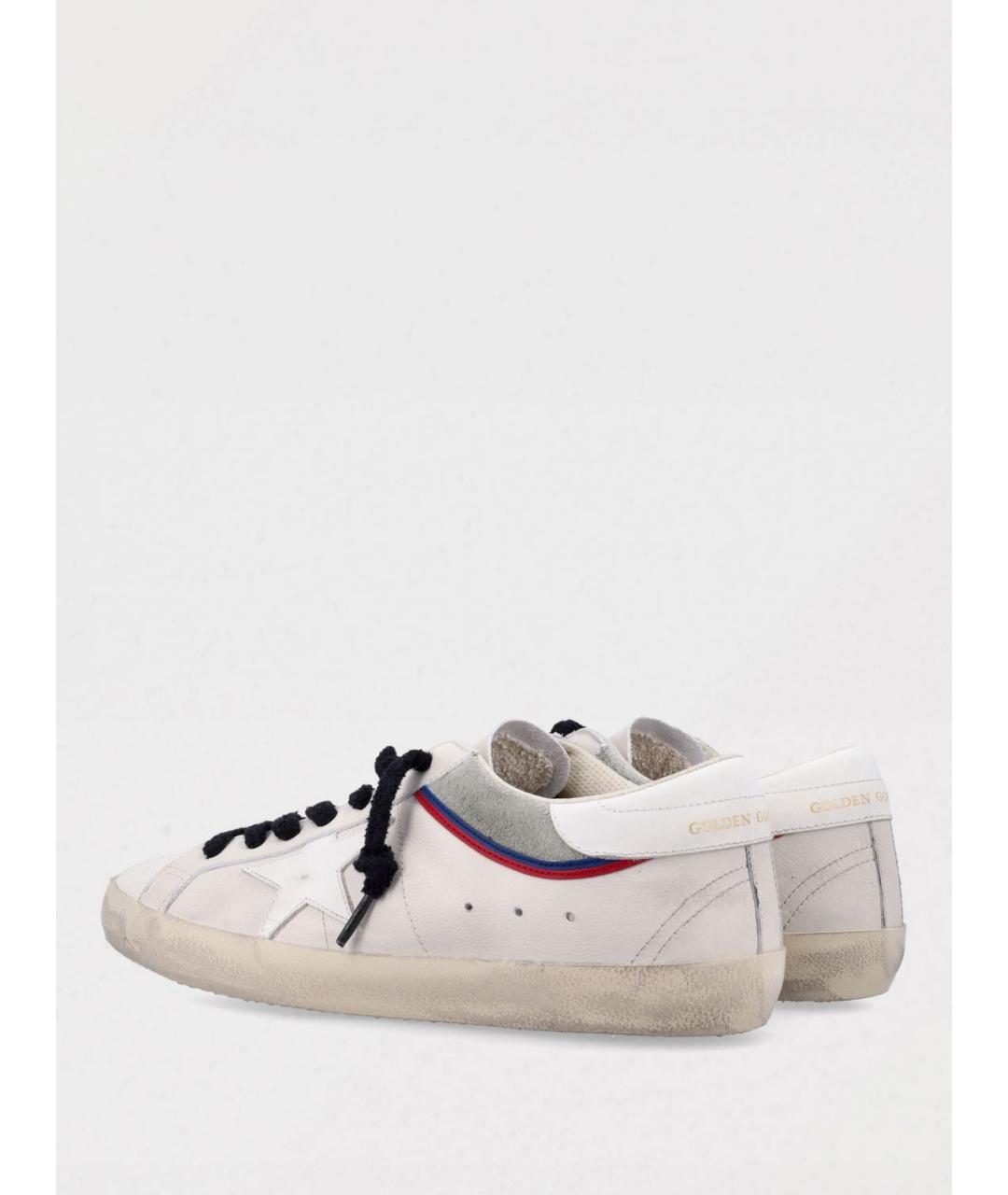 GOLDEN GOOSE DELUXE BRAND Белые кожаные низкие кроссовки / кеды, фото 3