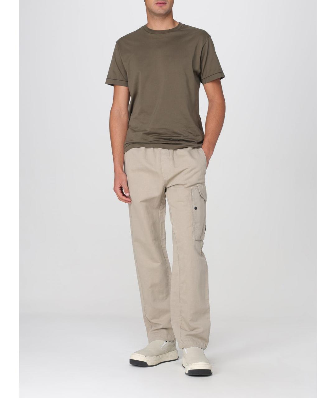 CP COMPANY Бежевые повседневные брюки, фото 3