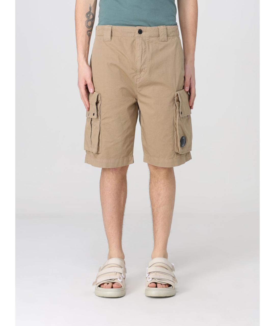 CP COMPANY Бежевые шорты, фото 2