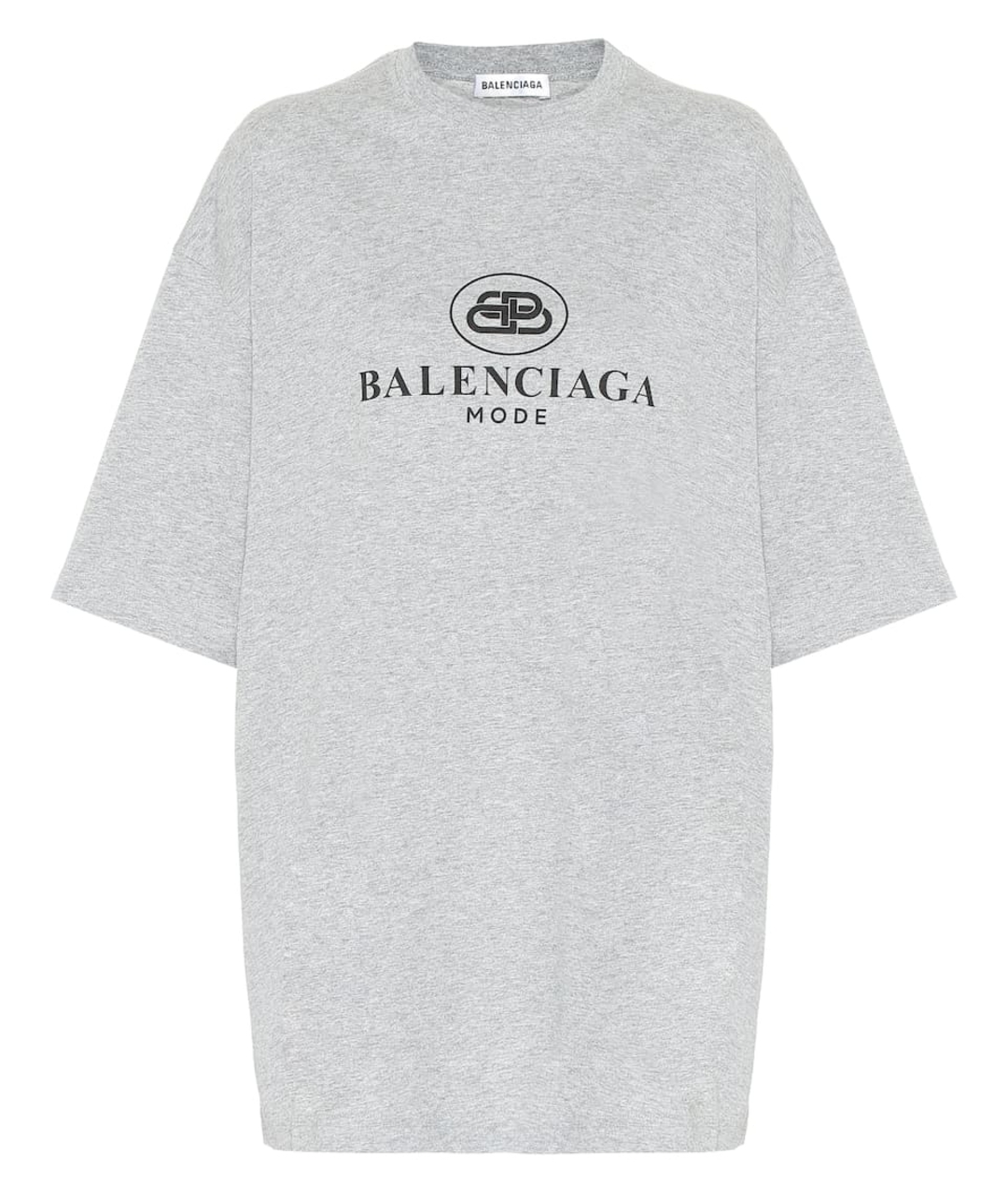 BALENCIAGA Серая хлопковая футболка, фото 1