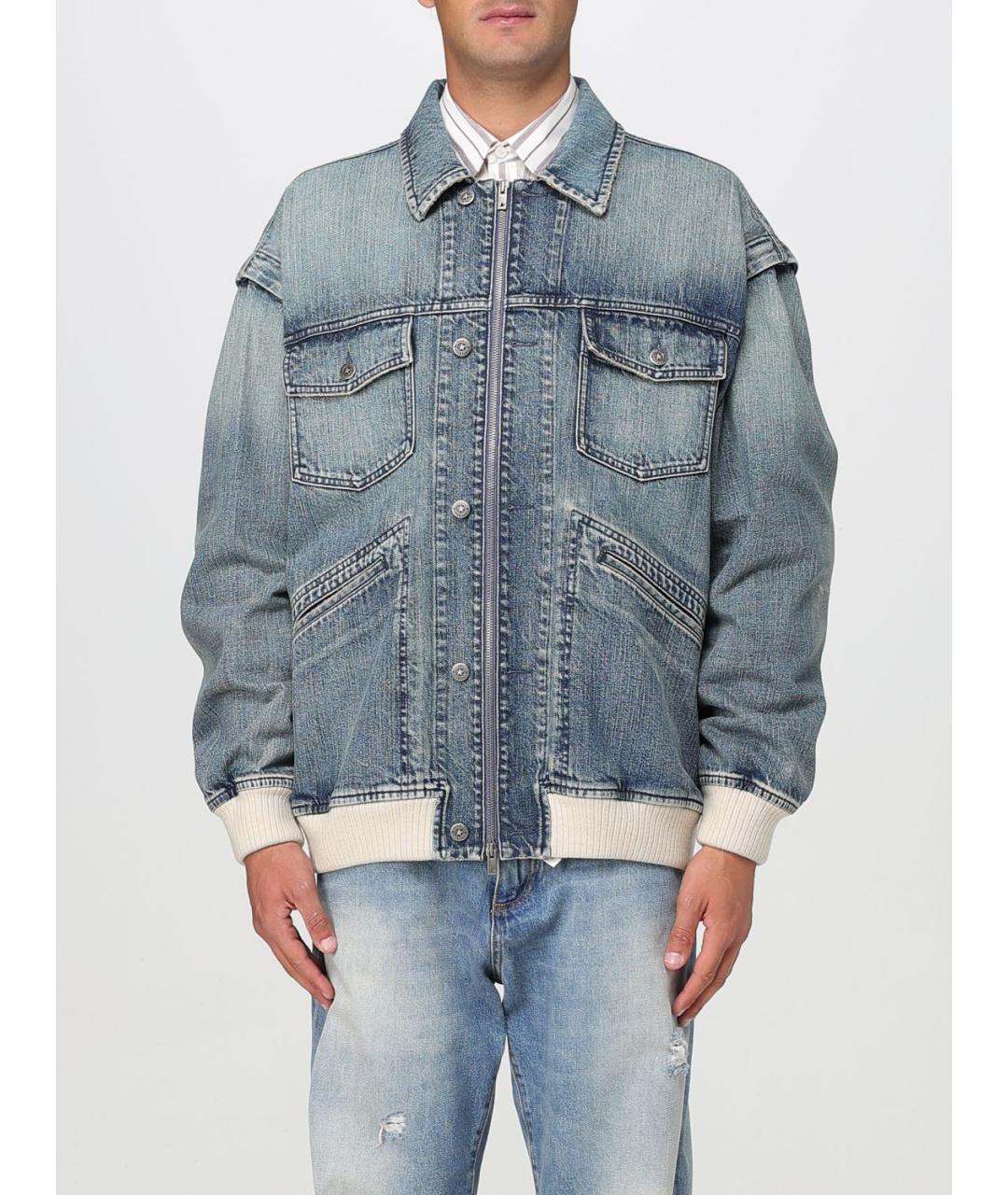 GOLDEN GOOSE DELUXE BRAND Синяя хлопковая куртка, фото 2
