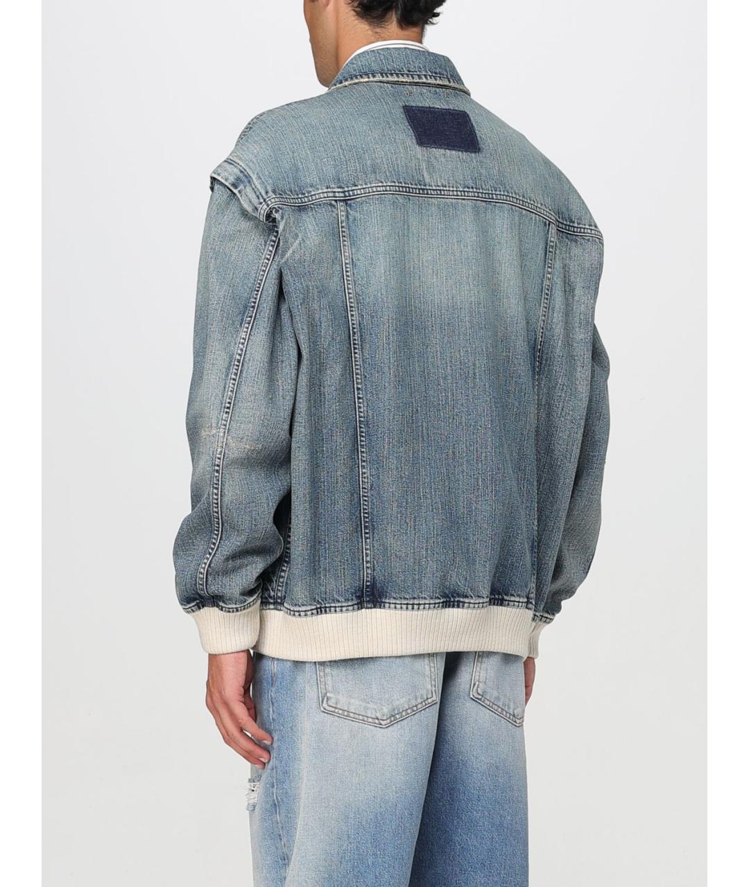 GOLDEN GOOSE DELUXE BRAND Синяя хлопковая куртка, фото 4