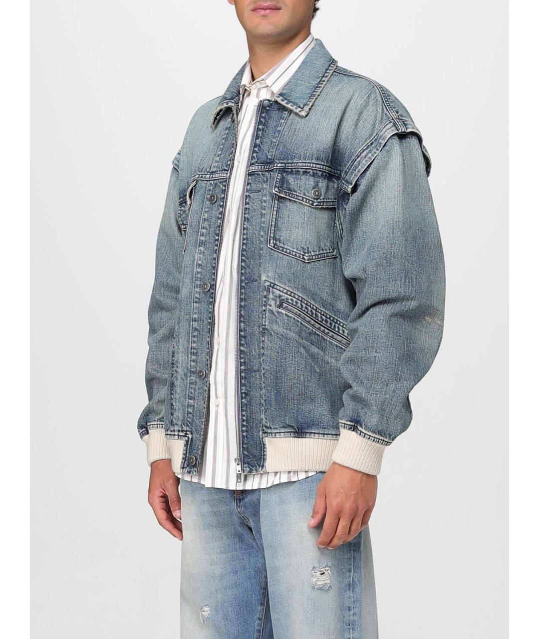 GOLDEN GOOSE DELUXE BRAND Синяя хлопковая куртка, фото 5