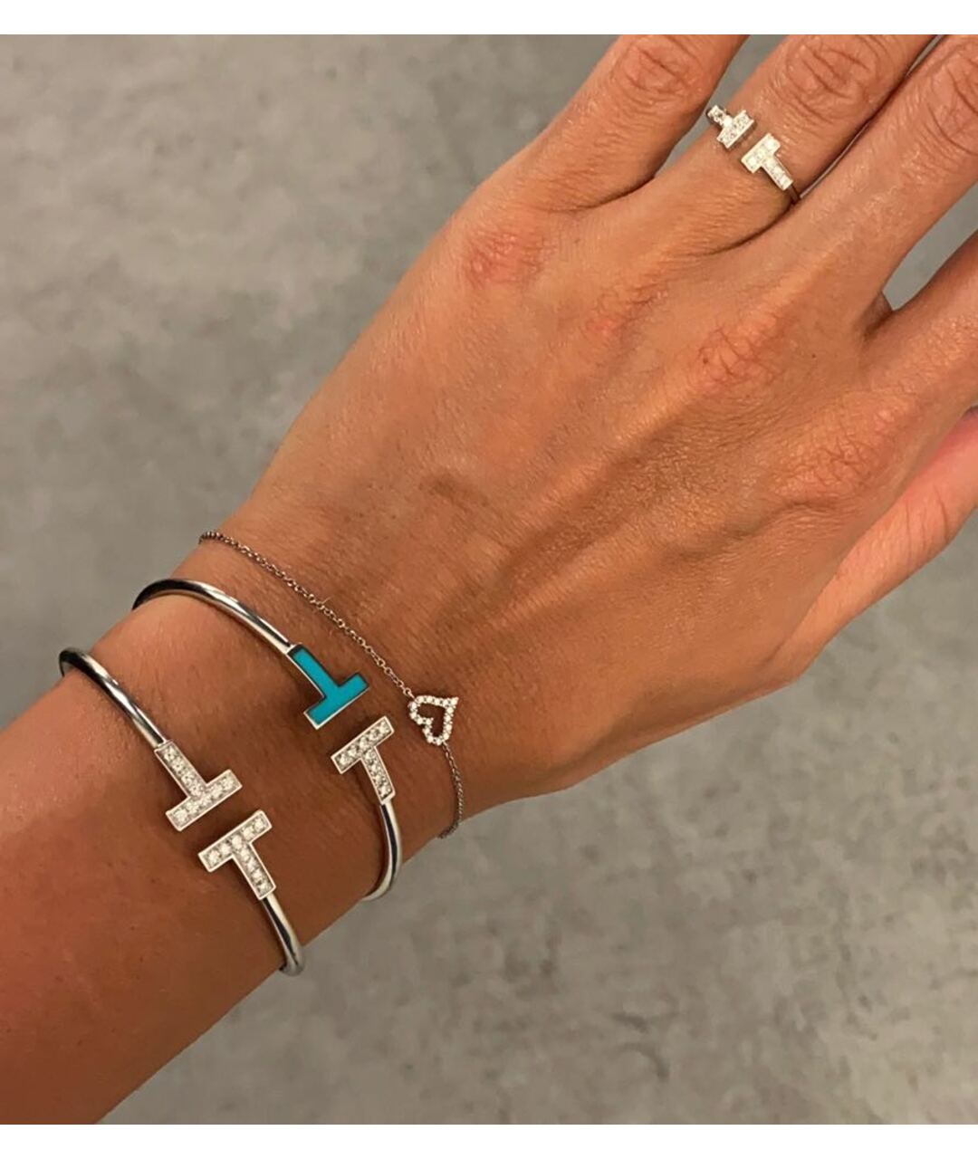 TIFFANY&CO Белый браслет из белого золота, фото 2