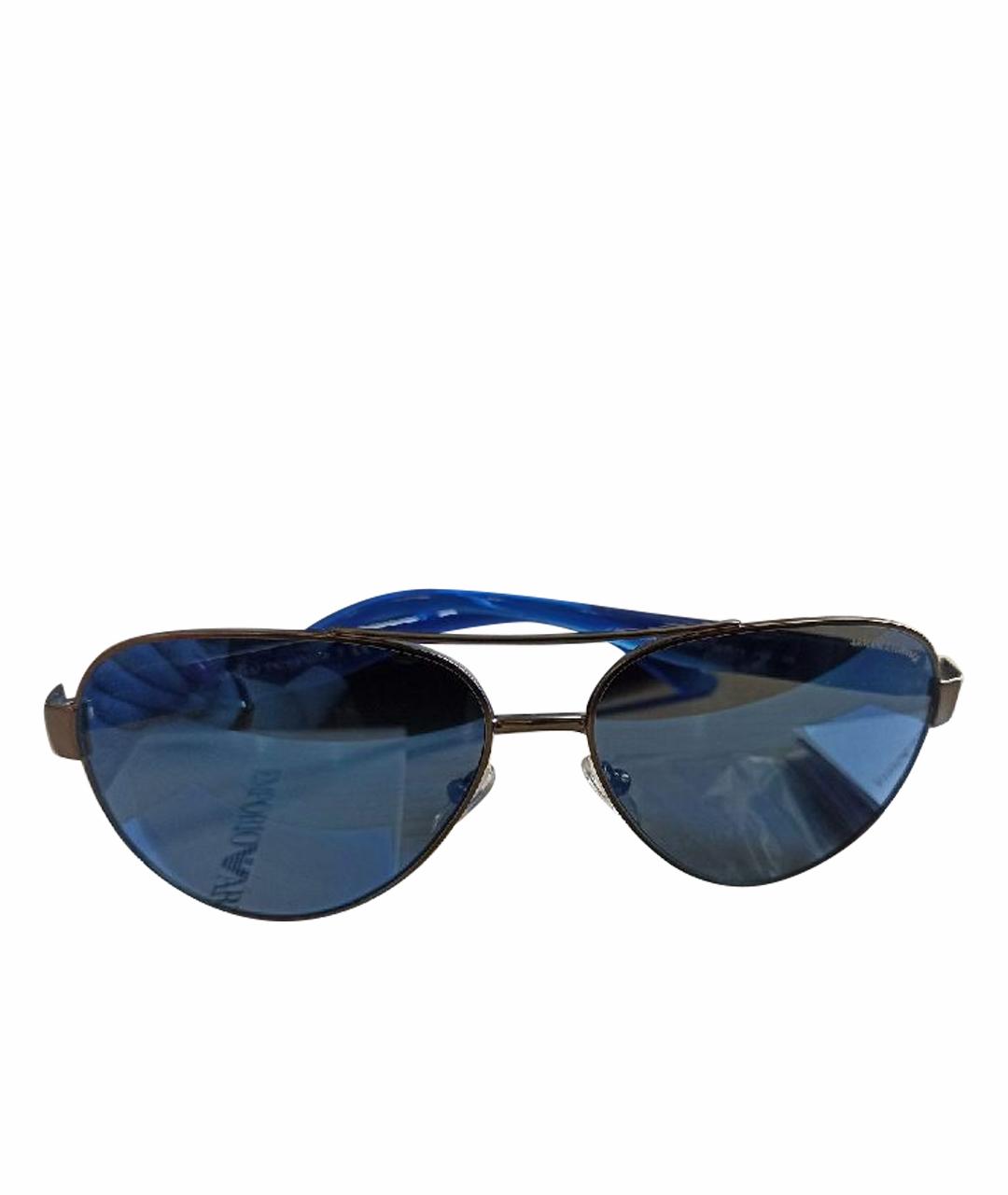 ARMANI EXCHANGE Синие металлические солнцезащитные очки, фото 1