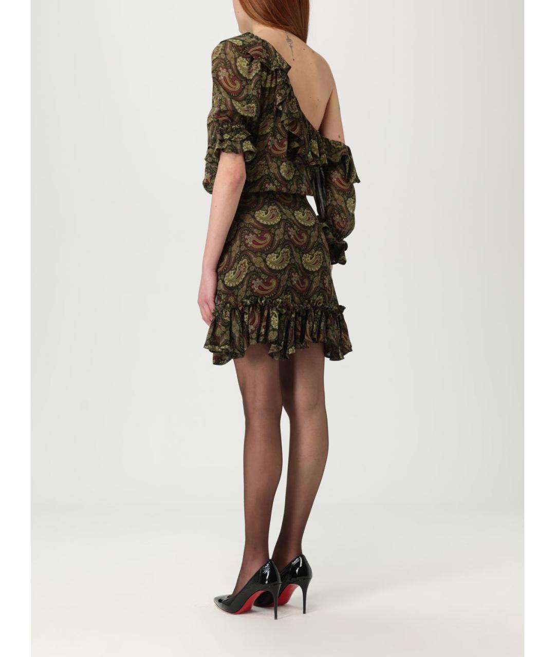SAINT LAURENT Мульти вискозное платье, фото 3