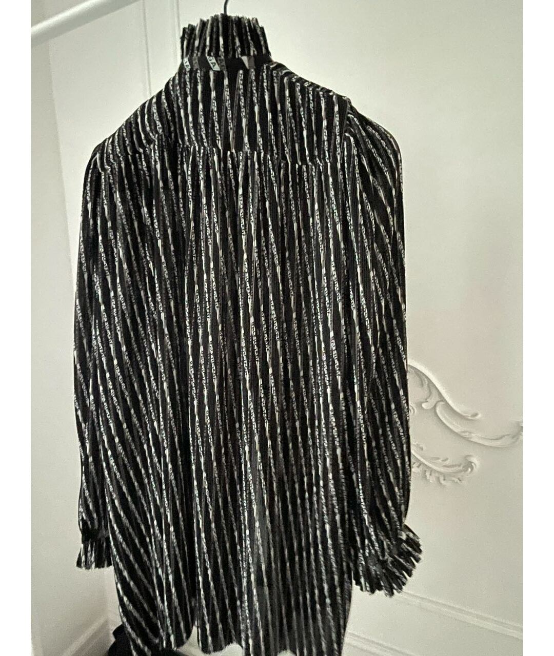 BALENCIAGA Черная полиэстеровая рубашка, фото 2