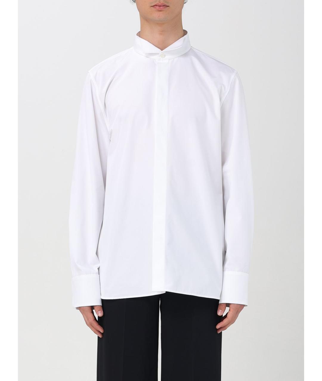 SAINT LAURENT Белая хлопковая классическая рубашка, фото 2