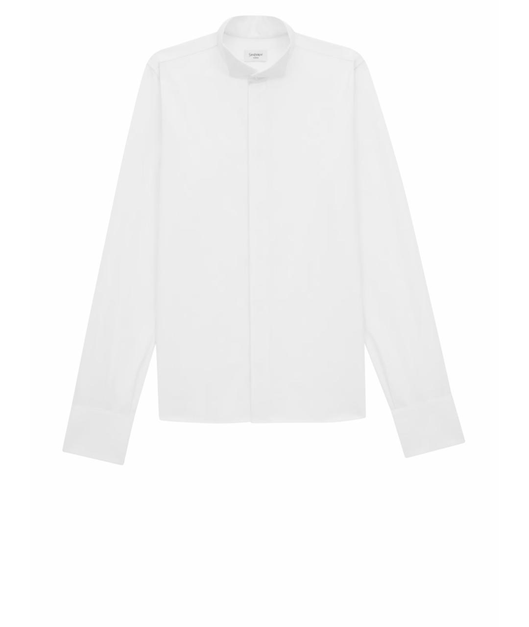 SAINT LAURENT Белая хлопковая классическая рубашка, фото 1