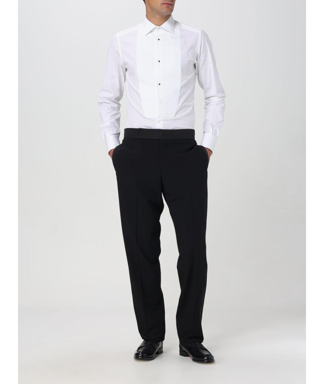 DOLCE&GABBANA Белая хлопковая классическая рубашка, фото 3