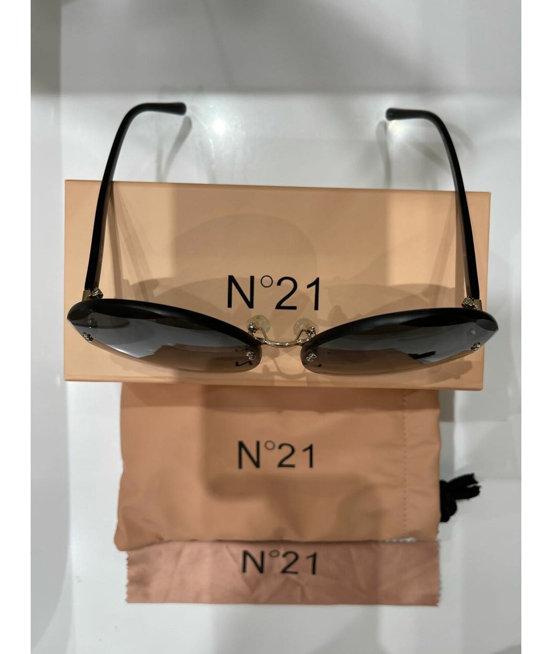 №21 Антрацитовые пластиковые солнцезащитные очки, фото 2