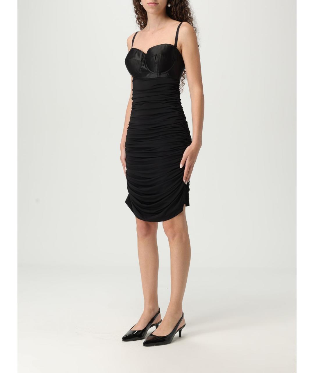 DOLCE&GABBANA Черное коктейльное платье, фото 4