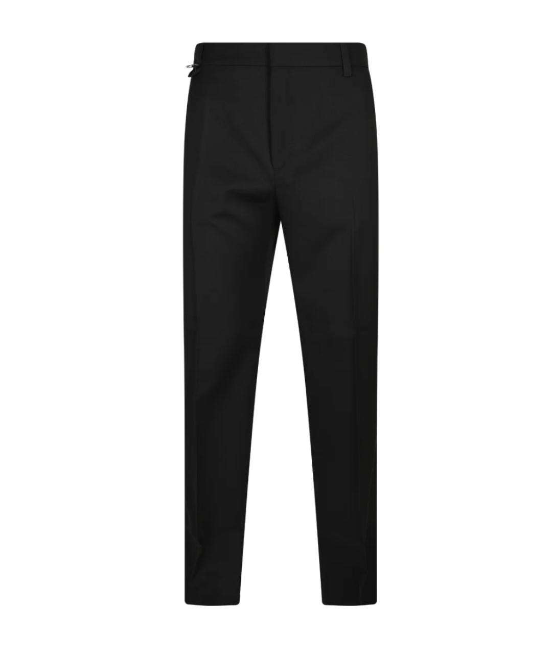 JACQUEMUS Черные шерстяные повседневные брюки, фото 1