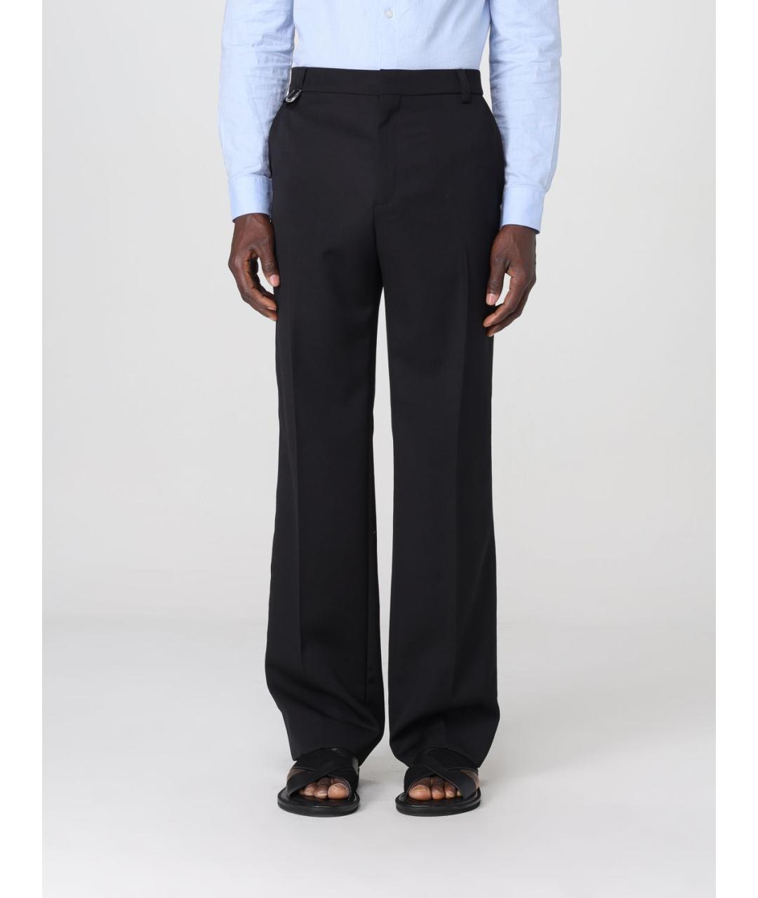 JACQUEMUS Черные шерстяные повседневные брюки, фото 2