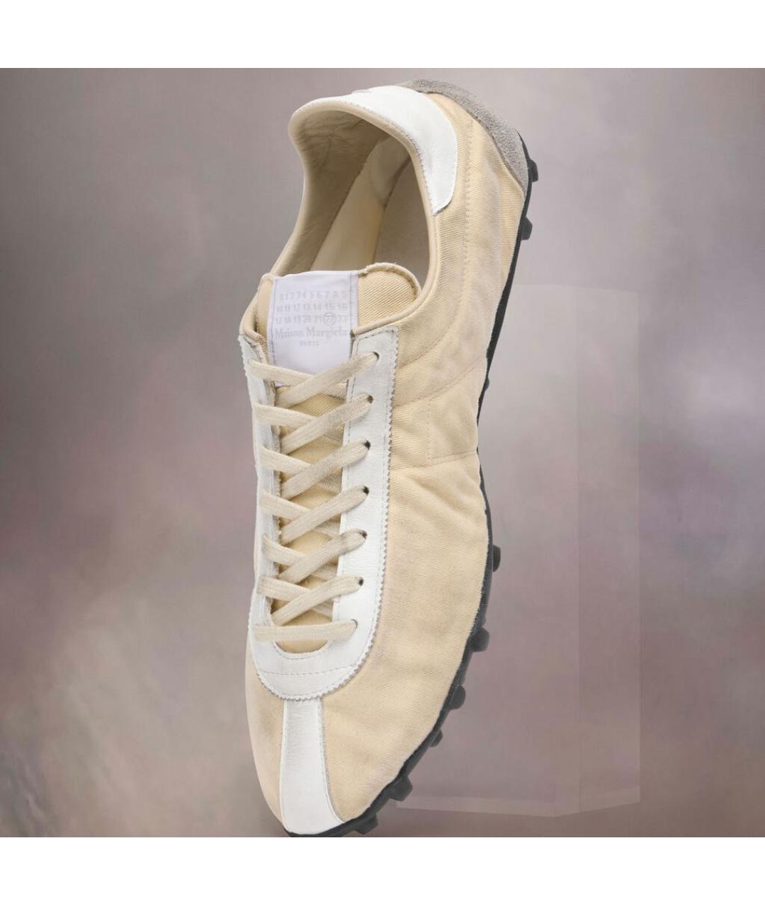 MAISON MARGIELA Бежевые кеды, фото 5