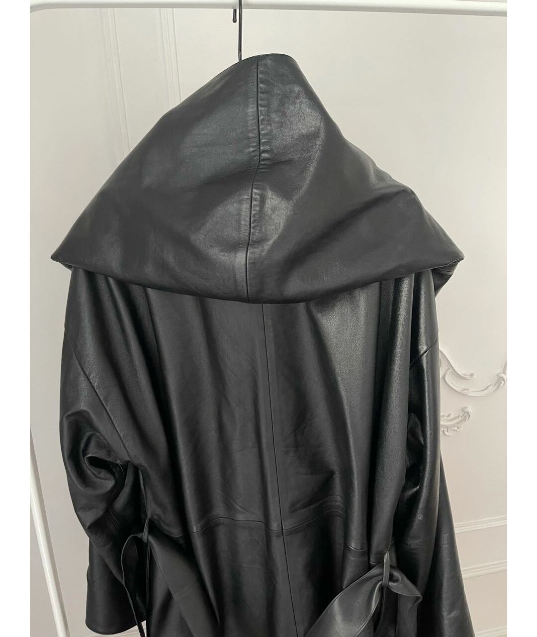 BALENCIAGA Черная кожаная куртка, фото 3