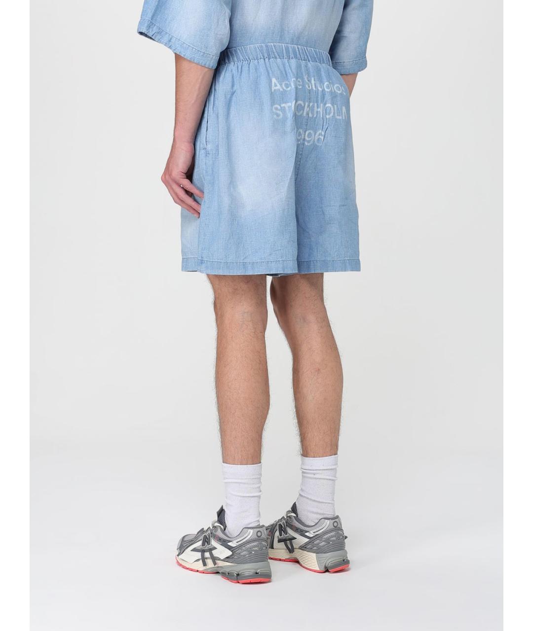 ACNE STUDIOS Голубые шорты, фото 4