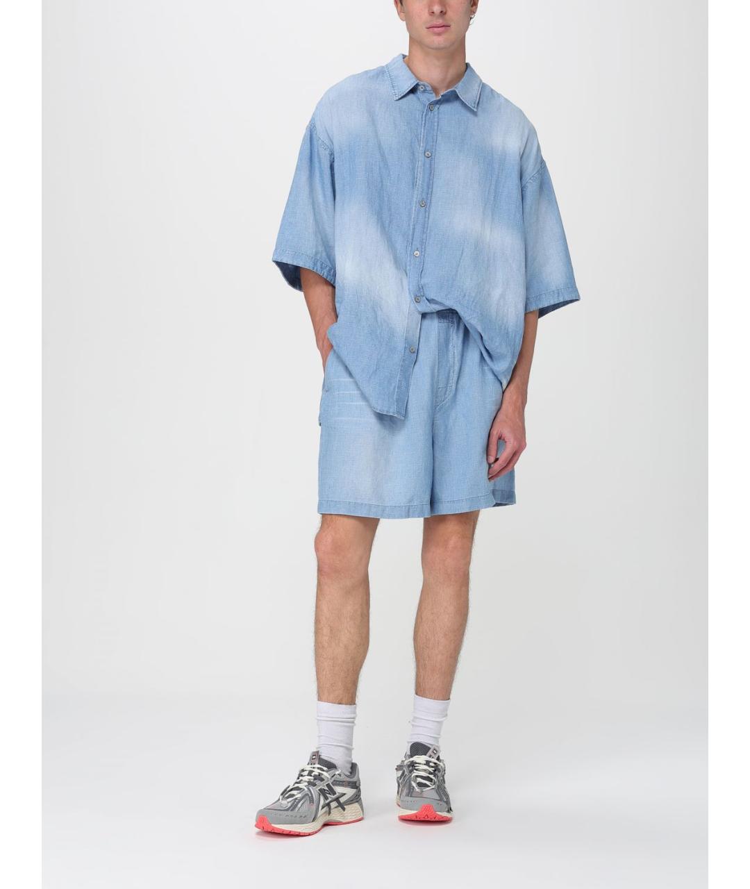 ACNE STUDIOS Голубые шорты, фото 3