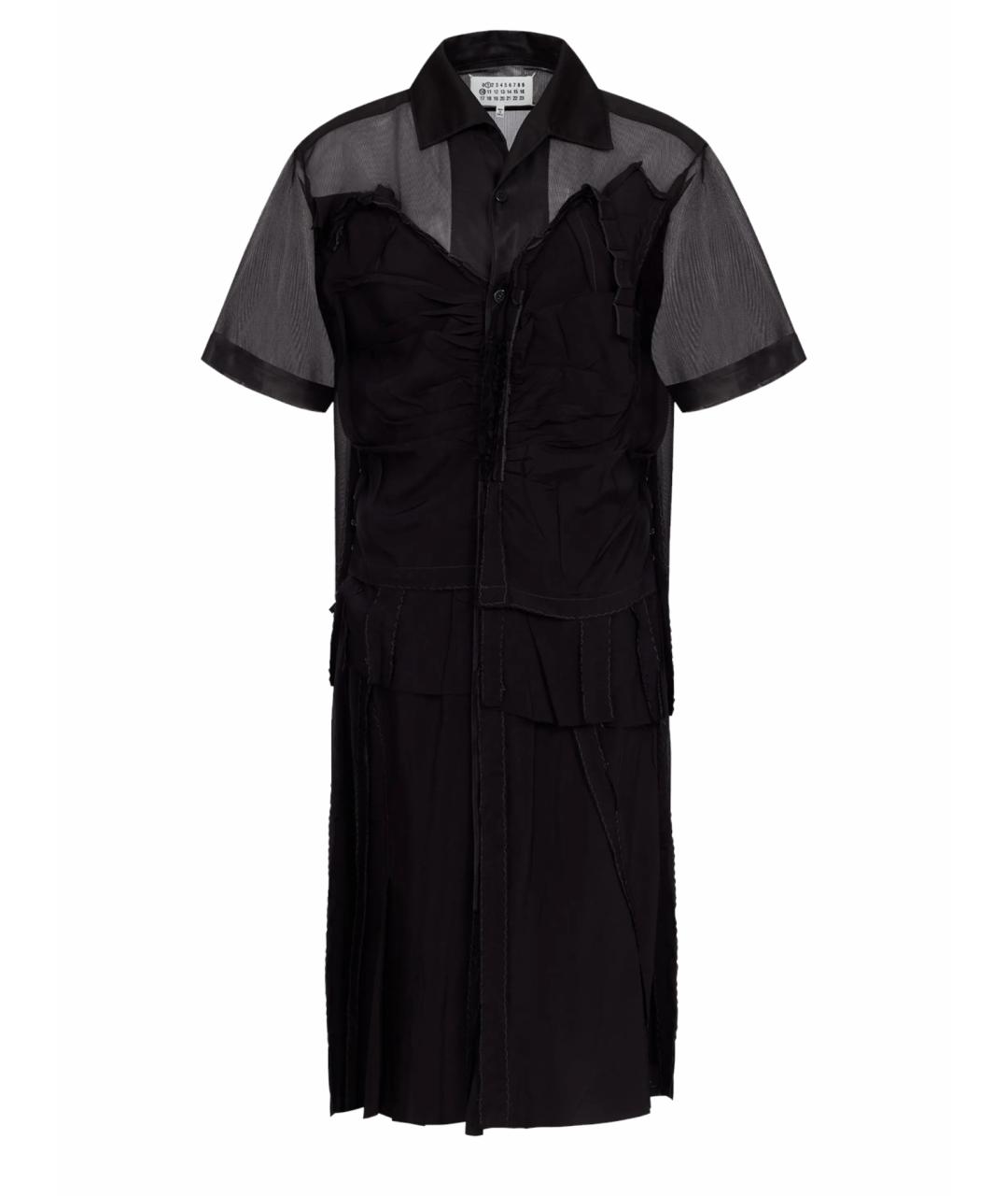 MAISON MARGIELA Черное синтетическое платье, фото 1