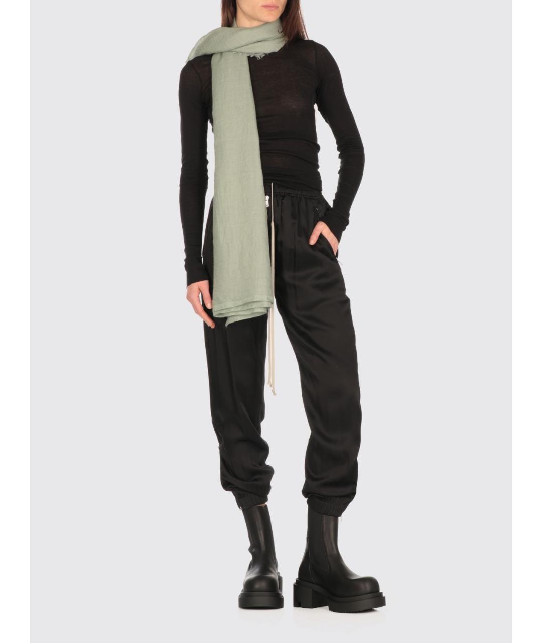 RICK OWENS Зеленый шарф, фото 2