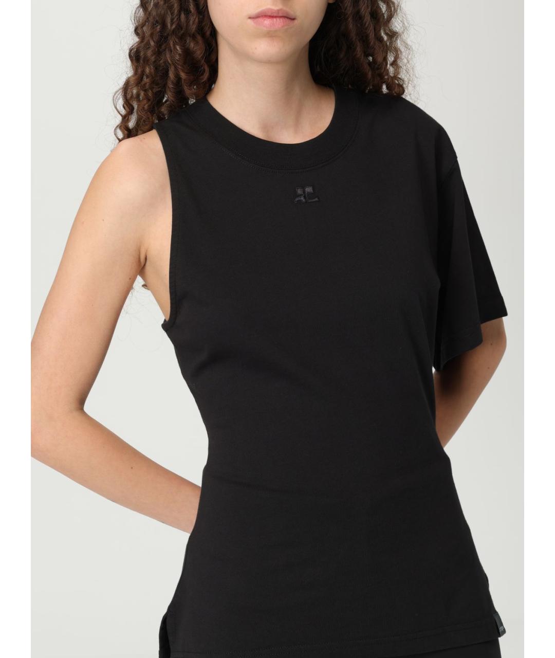COURREGES Черная майка, фото 6