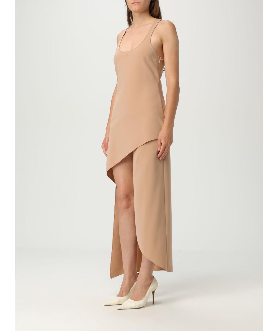 COURREGES Бежевое платье, фото 4