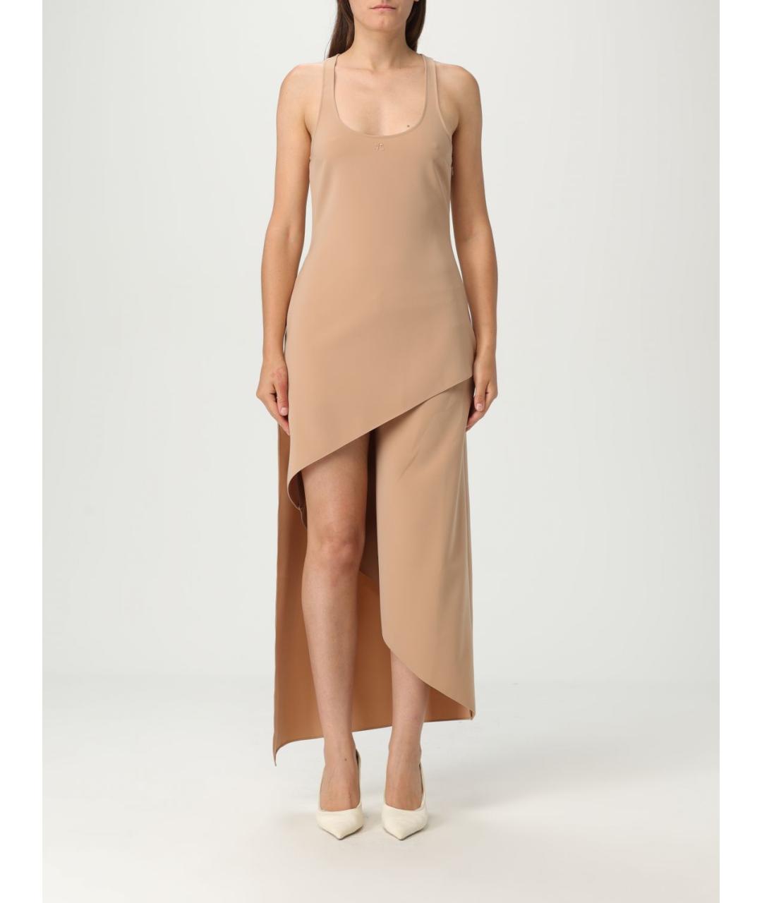 COURREGES Бежевое платье, фото 2