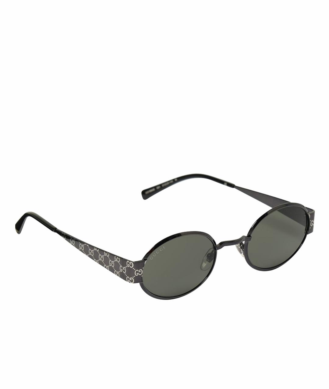 GUCCI Серые металлические солнцезащитные очки, фото 1